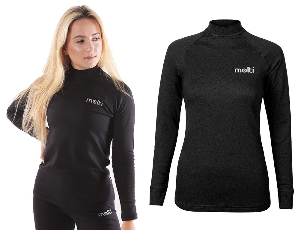 MOLTI, Bluzka termoaktywna męska BL100 czarna 3XL