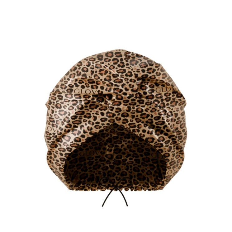 Glov Dwuwarstwowy satynowy czepek do spania Cheetah
