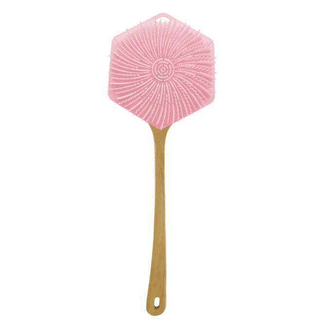 Glov Bubble Burst 3w1 silikonowa myjka i masażer do ciała skóry głowy i pleców Pink