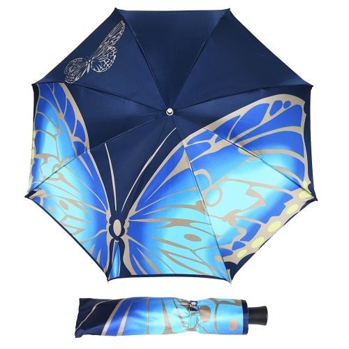 Ekskluzywny Parasol Damski Doppler Manufaktur wzór motyl składany manualny