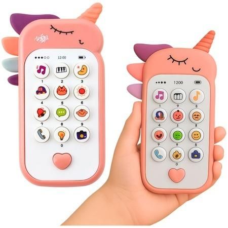 Telefon interaktywny różowy - zabawka