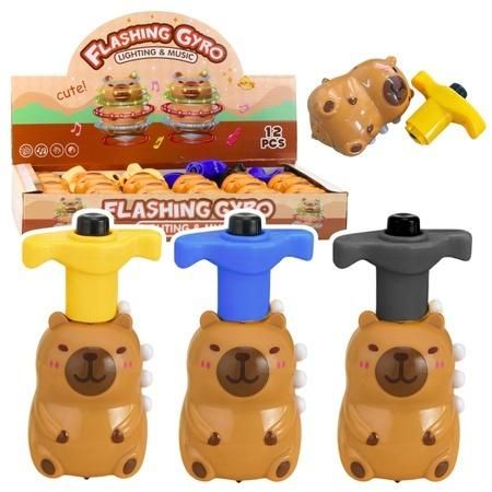 Bączek Kapibara interaktywna led 12,5cm Mix - zabawka