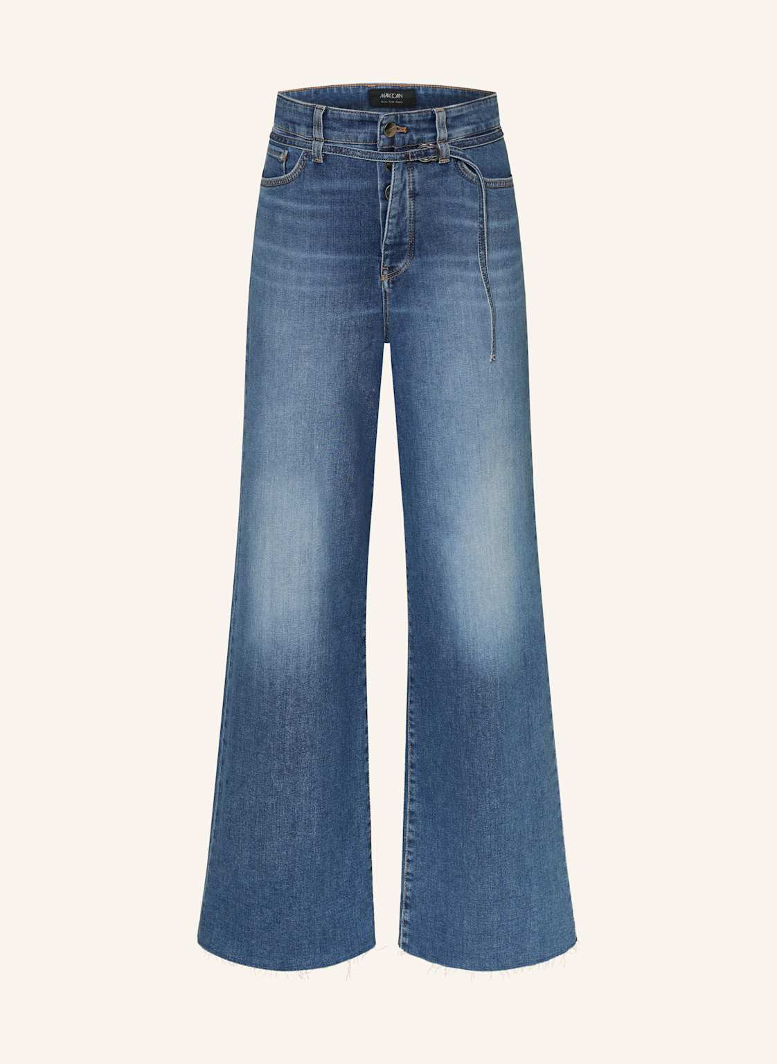 Marc Cain Jeansy Wide Leg Waukee blau