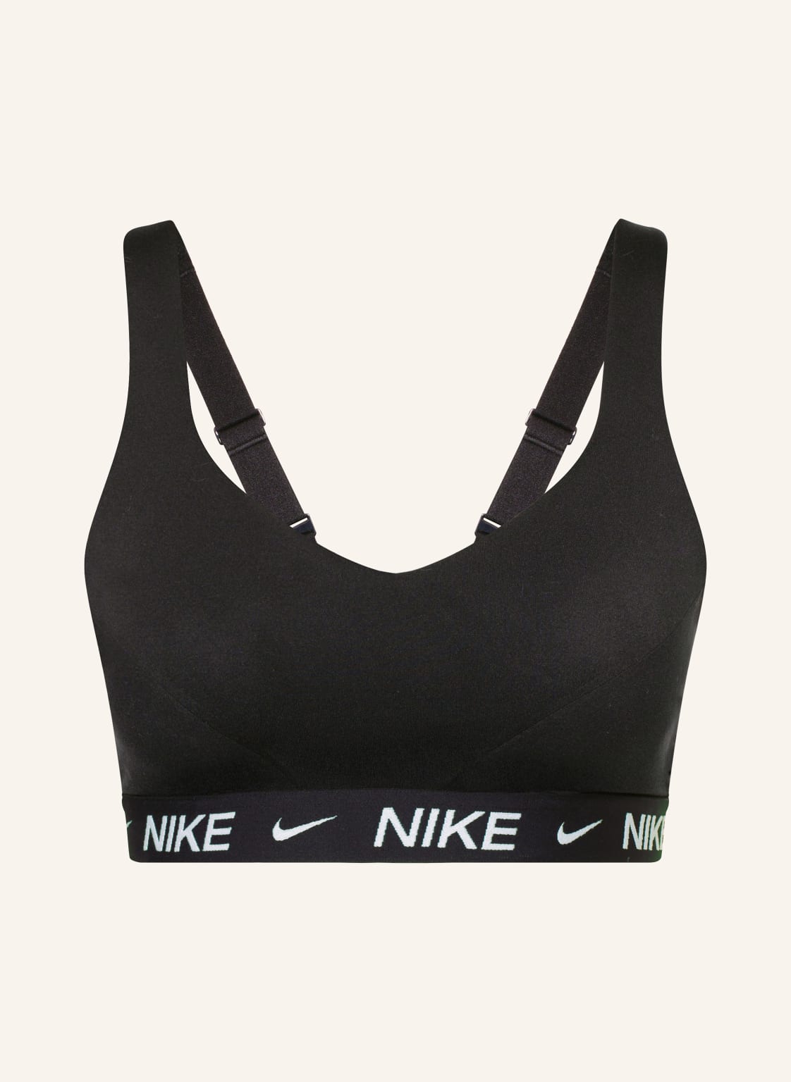 Nike Biustonosz Sportowy Indy schwarz