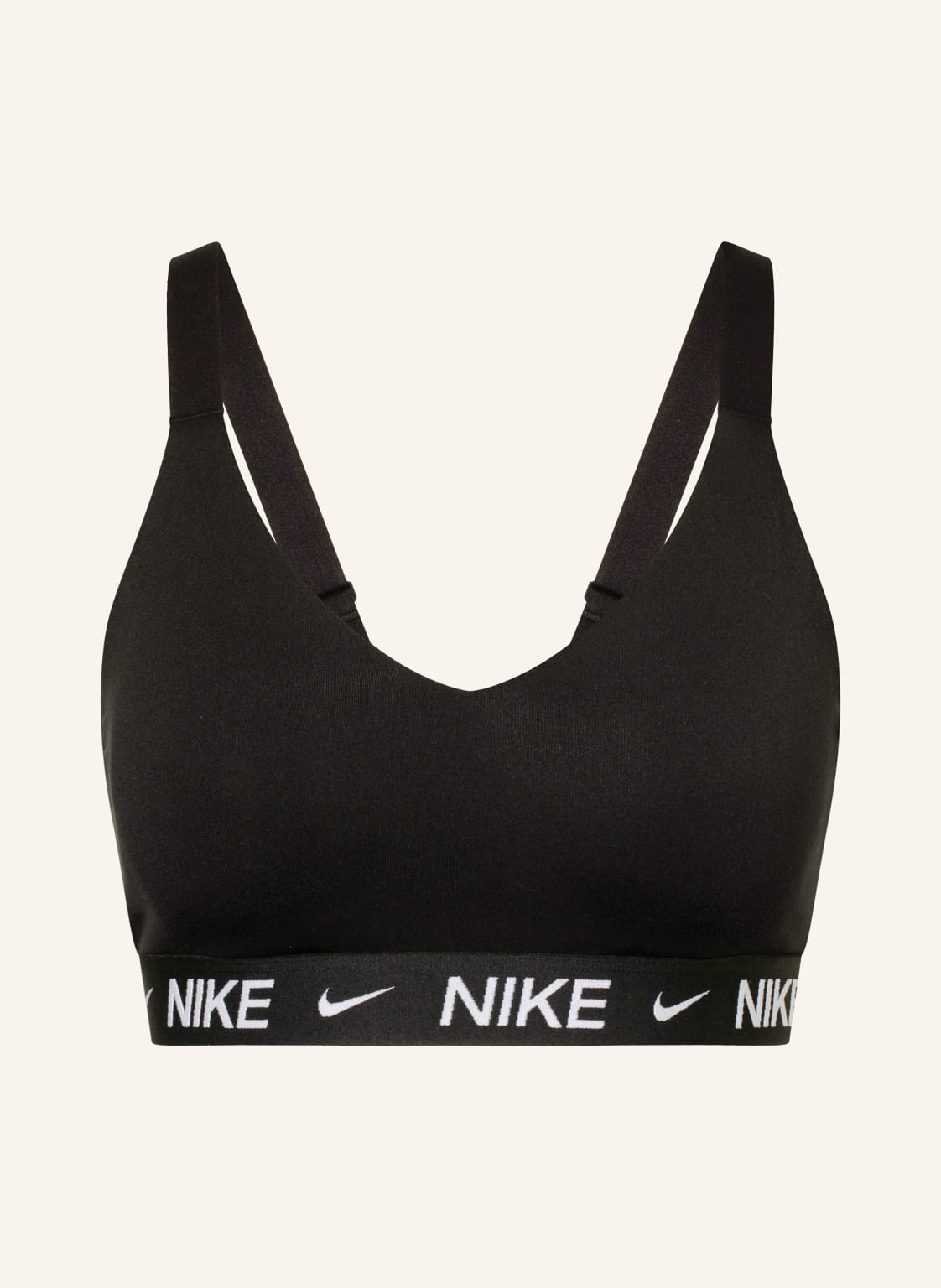 Nike Biustonosz Sportowy Indy schwarz