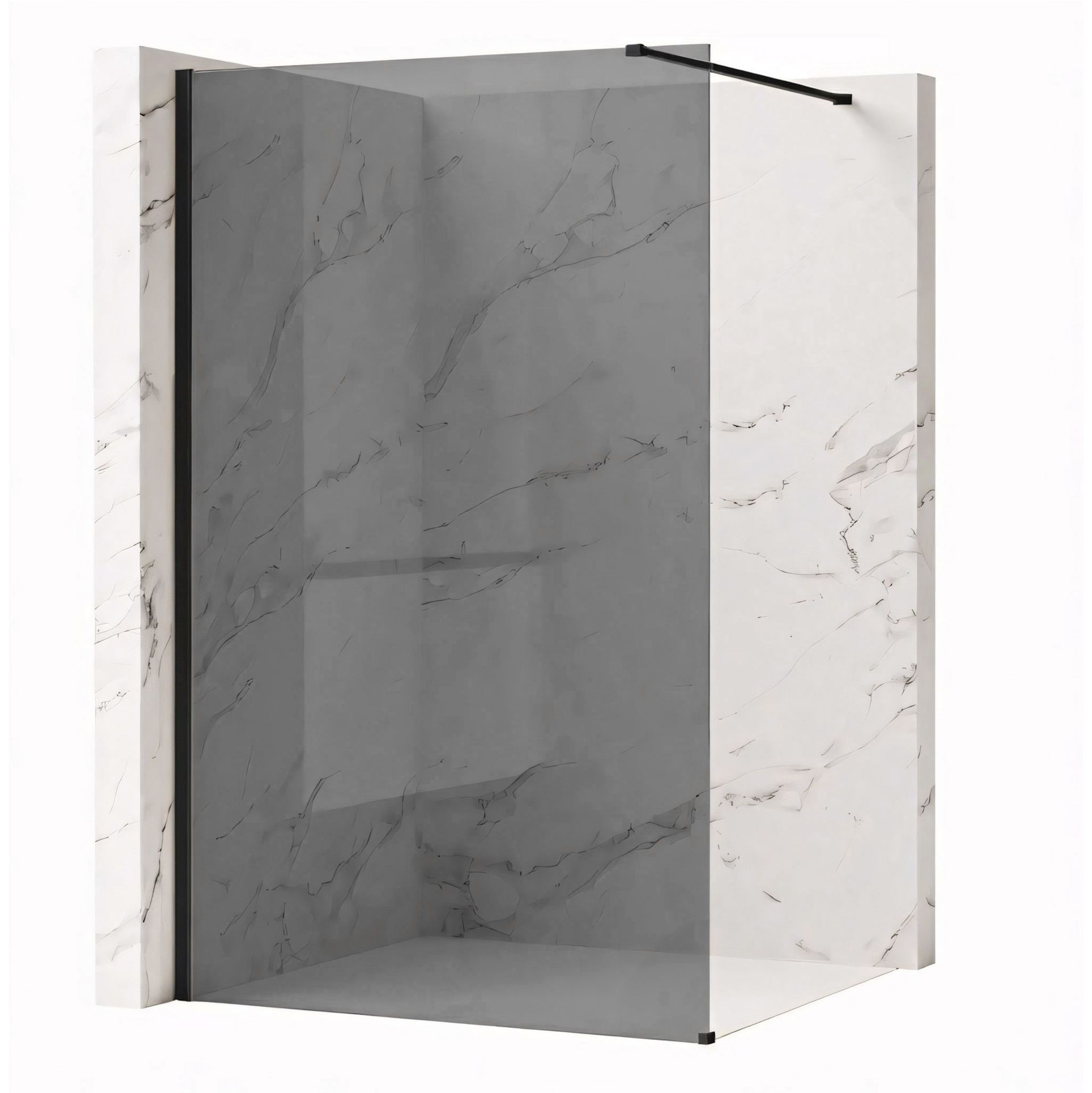 Rea Kabina prysznicowa Walk-In Rea Flexi Grey / Black 80