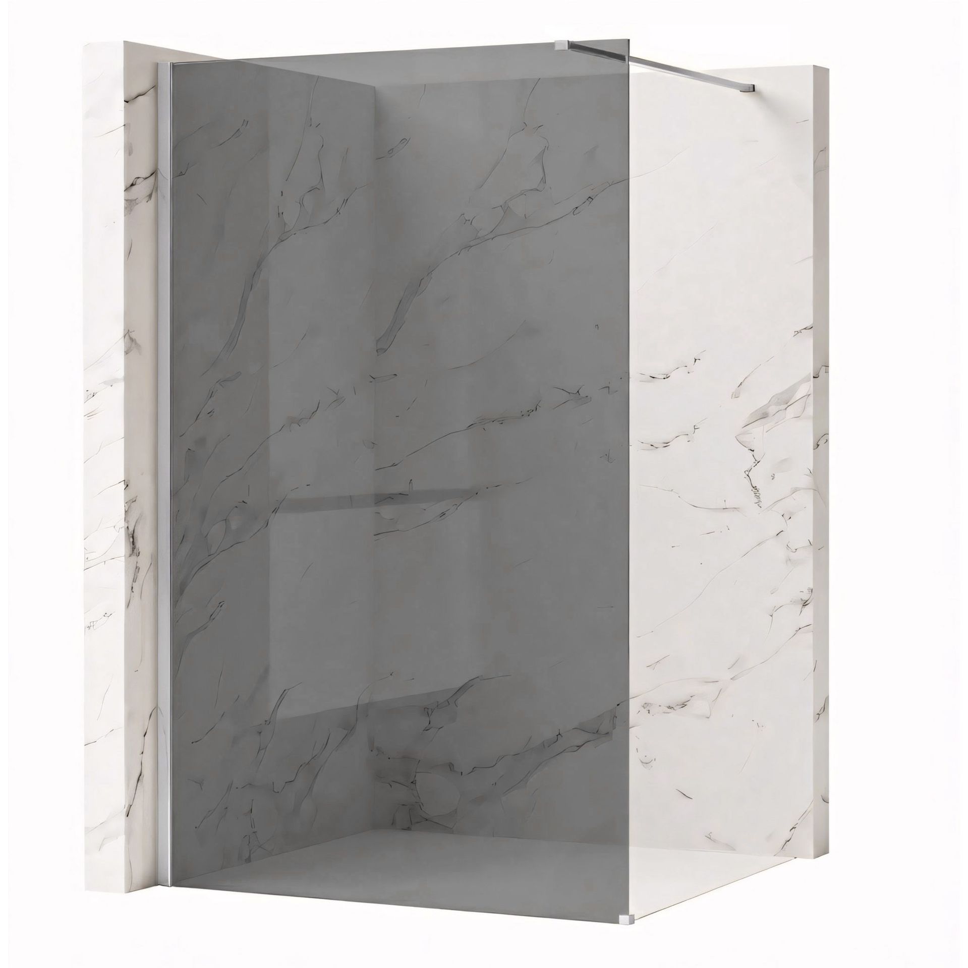 Rea Kabina prysznicowa Walk-In Rea Flexi Grey / Chrome 80