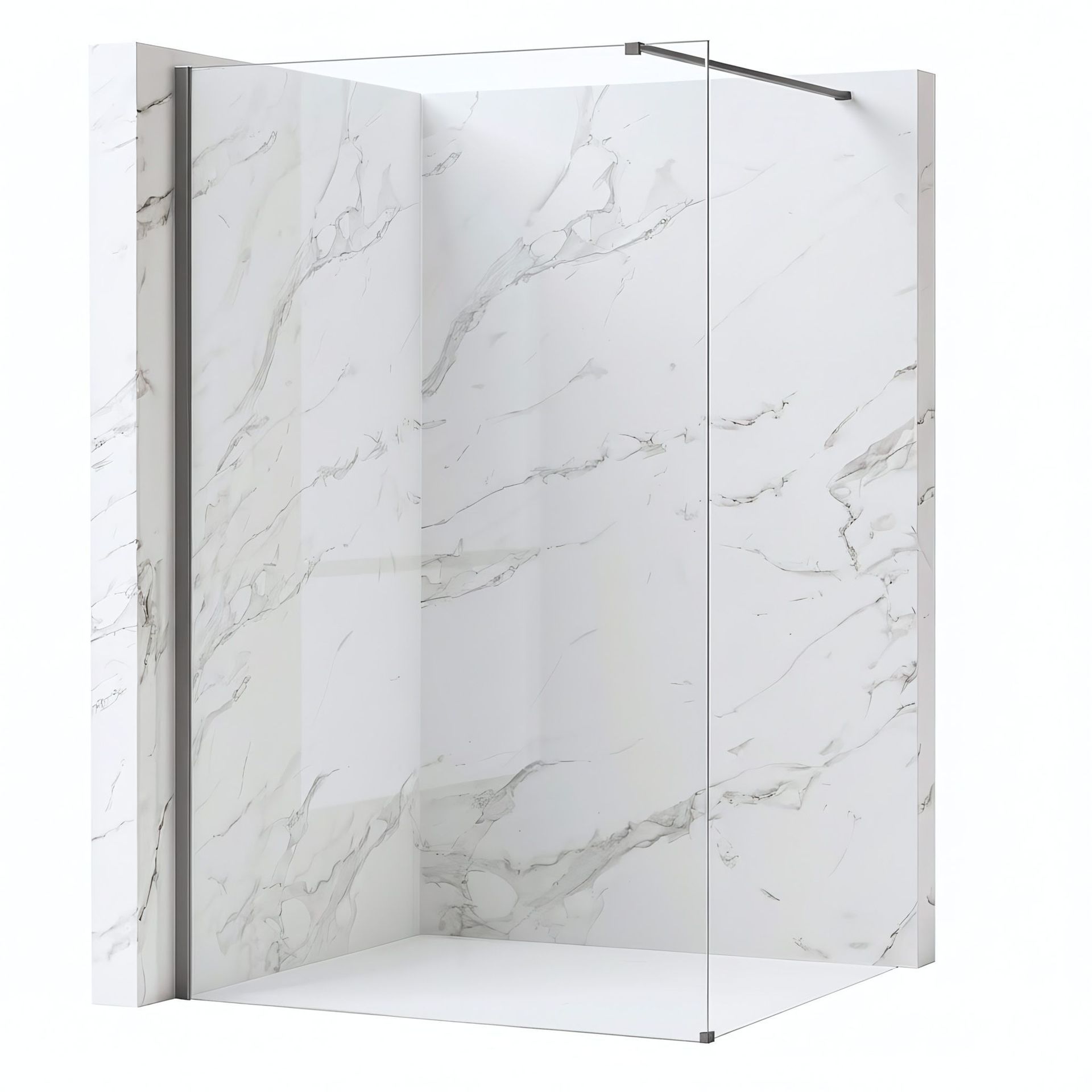 Rea Kabina prysznicowa Walk-In Rea Flexi Transparent / Tytan 80