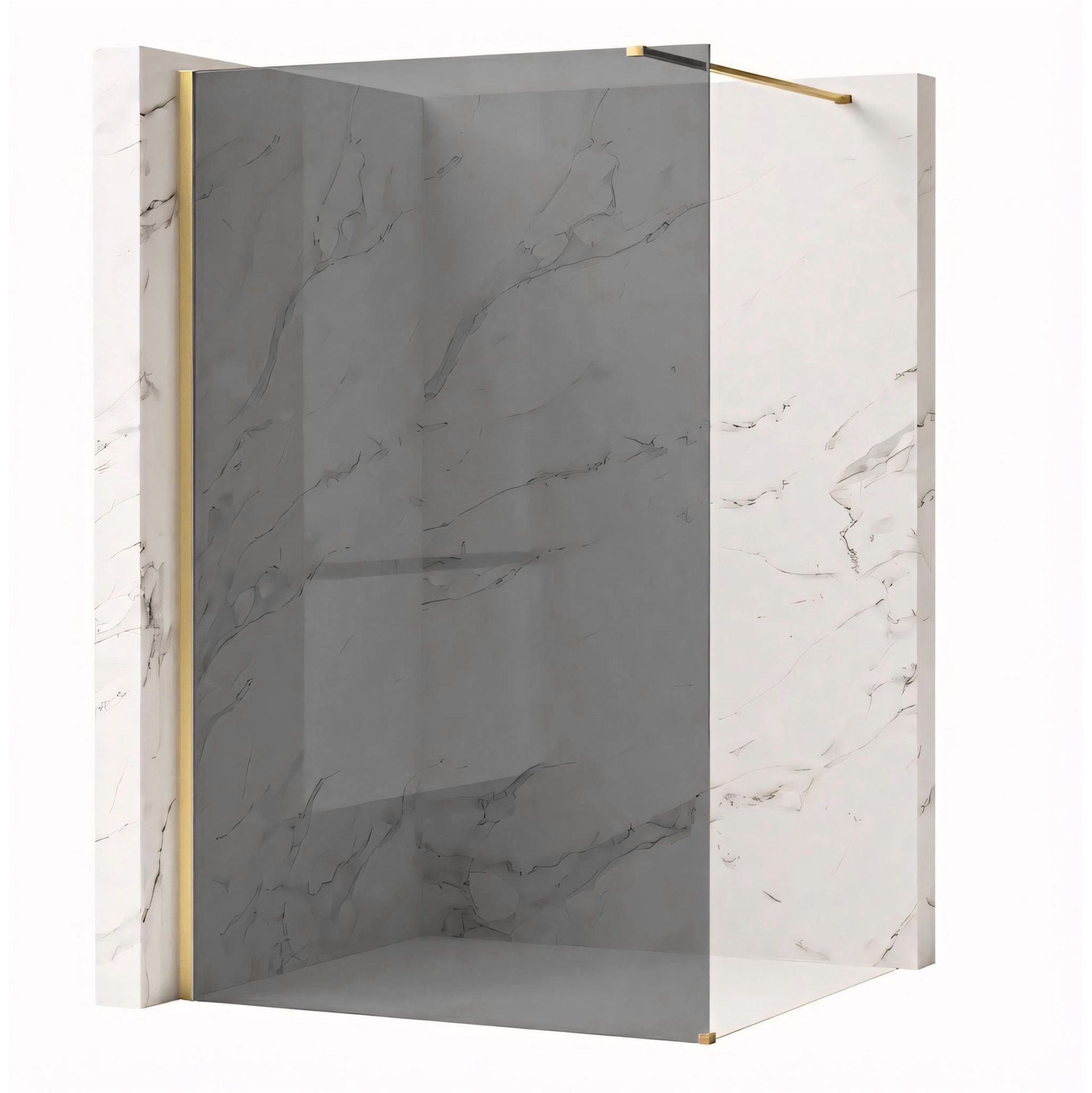 Rea Kabina prysznicowa Walk-In Rea Flexi Grey / Brush Gold 100