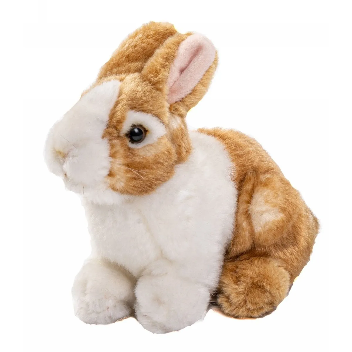 Maskotka Królik Brązowo-Biały Siedzący - 20 cm - Uni Toys