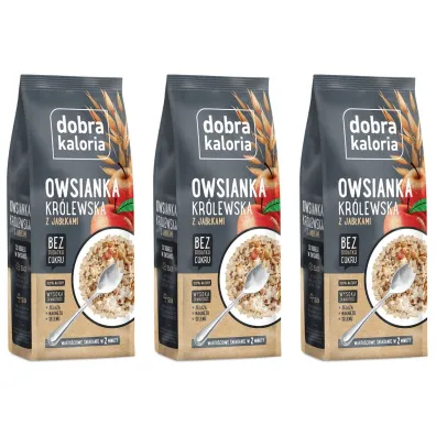 Dobra Kaloria Owsianka królewska zestaw 3 x 320 g