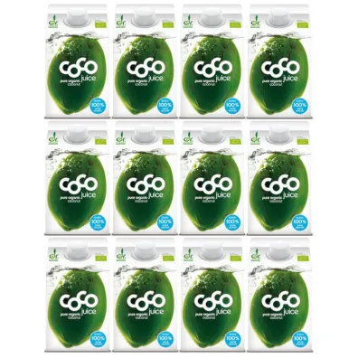 Coco Dr. Martins Woda kokosowa naturalna zestaw 12 x 500 ml Bio