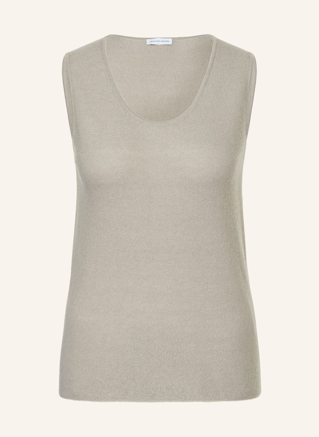 Iris Von Arnim Dzianinowy Top Thyra Z Kaszmiru I Jedwabiu beige