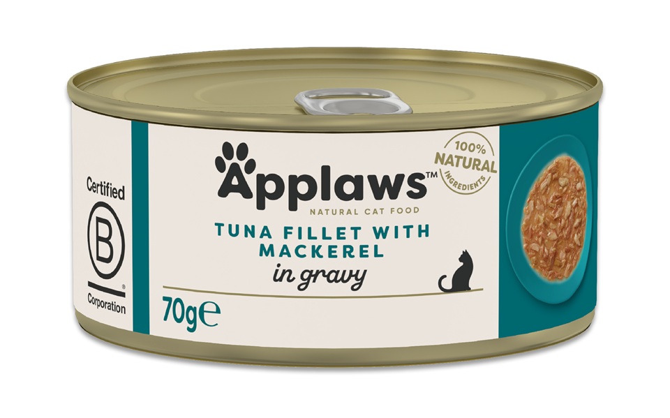 APPLAWS Cat Adult Tuna with Mackerel in Gravy filet z tuńczyka z makrelą w sosie 70 g