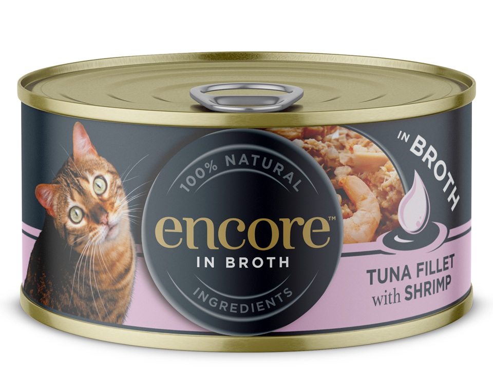 ENCORE Cat Tuna Fillet with Shrimp in Broth filet z tuńczyka z krewetkami w bulionie 70 g