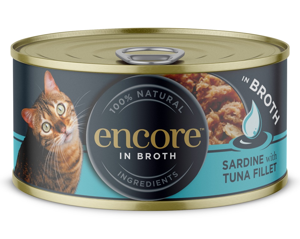 ENCORE Cat Sardine with Tuna Fillet in Broth sardynka z tuńczykiem w bulionie 70 g