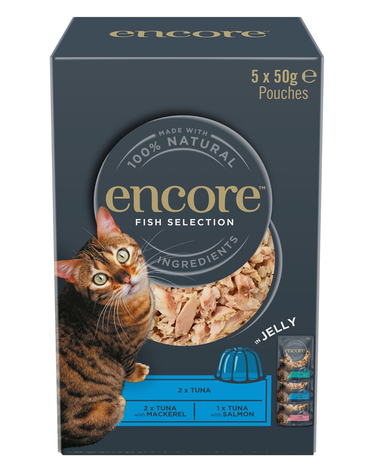 ENCORE Cat Fish Selection in Jelly Multipak 5x50 g mix smaków rybnych w galaretce