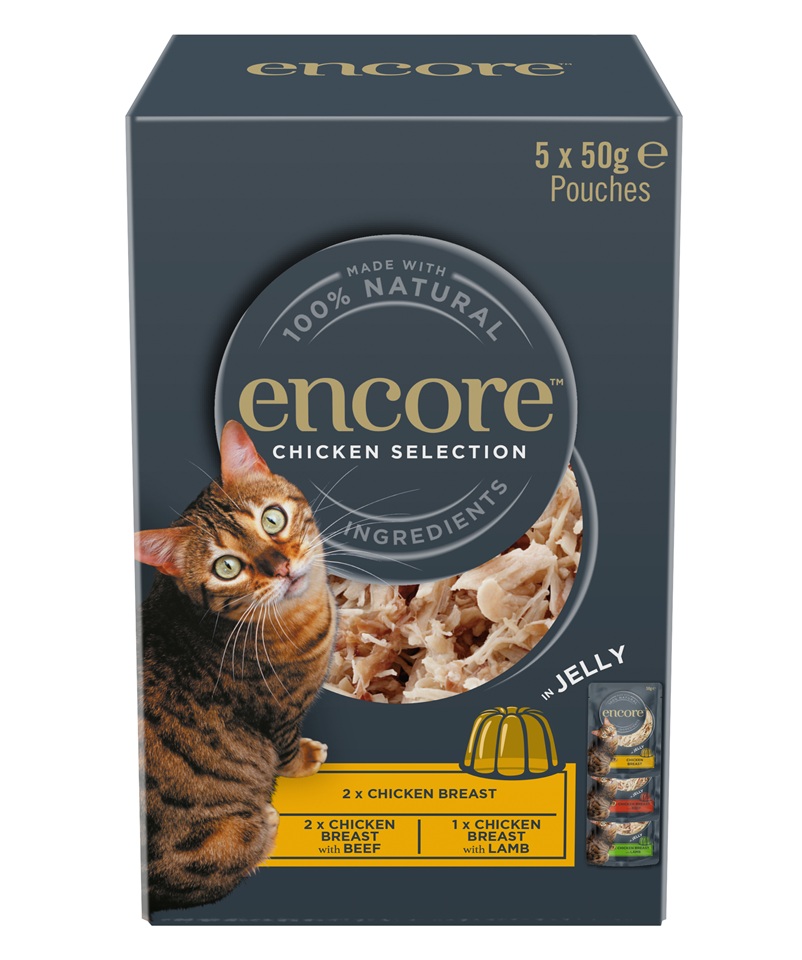 ENCORE Cat Chicken Selection in Jelly Multipak 5x50 g mix smaków z kurczakiem w galaretce