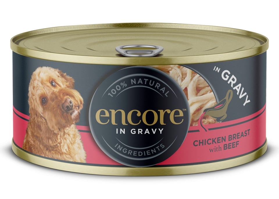 ENCORE Dog Chicken Breast with Beef in Gravy pierś z kurczaka z wołowiną w sosie 156 g