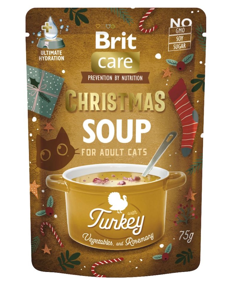 BRIT Care Cat Christmas Soup Turkey 75g zupa z indykiem i warzywami dla kotów