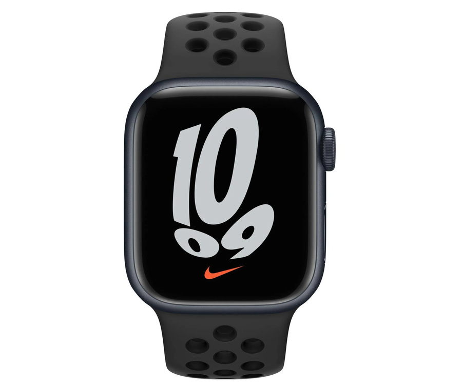 Apple Watch Series 7 Nike 45mm GPS Aluminum Case Black + Sport Band Black Grade C