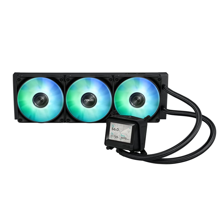 ASUS MAX GAMING LC 360 ARGB LCD Procesor Chłodnica cieczy all-in-one 12 cm Czarny 90RC01G1-B0EAY0