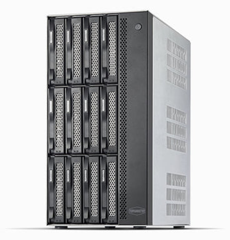 TerraMaster T12-500 Pro NAS Mini Tower Intel® Core™ i7 16 GB DDR5 0 TB Szary
