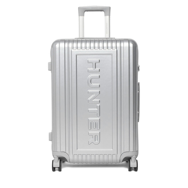 Walizka średnia Hunter CEO-HUNTER-M-002-08-SILVER Srebrny