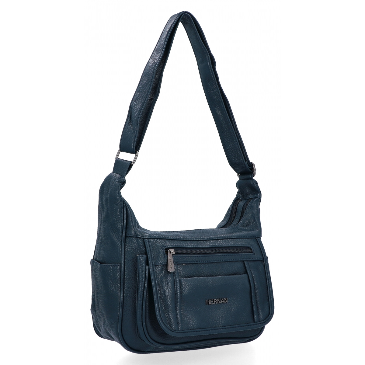 Torebka Listonoszka 2 Komory firmy Hernan 8969 Granatowa