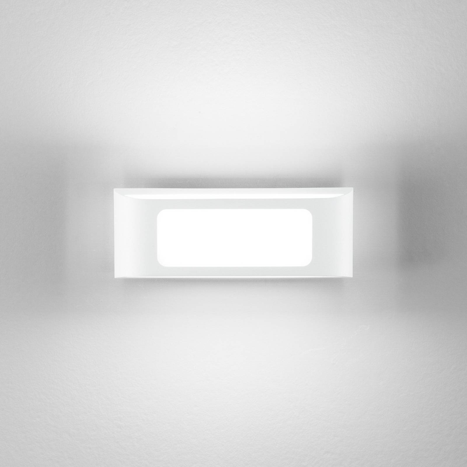 INTEC Kinkiet zewnętrzny LED Desert, biały / opal, aluminium, nowoczesny
