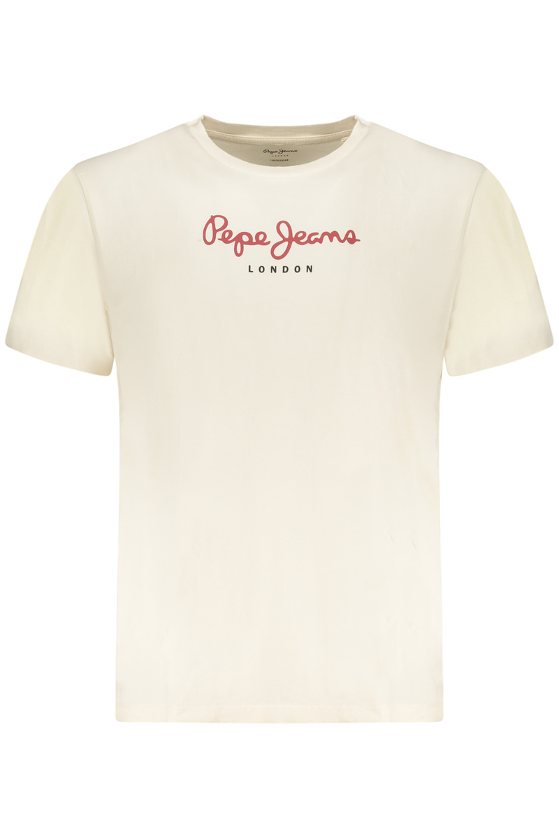 PEPE JEANS MĘSKA KOSZULKA Z KRÓTKIM RĘKAWEM, BEŻOWA