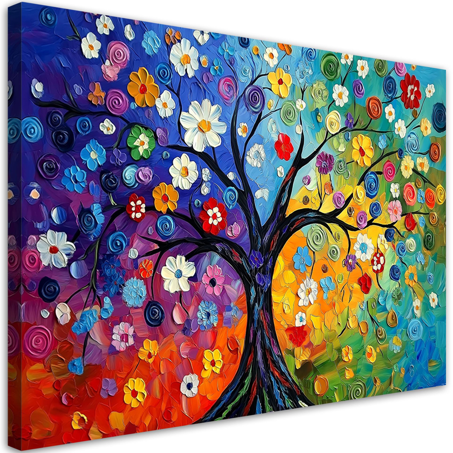 Feeby Obraz na płótnie, Kolorowe Drzewo Życia 100x70cm