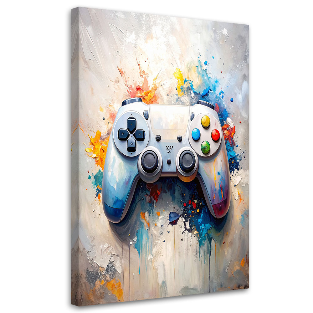 Feeby Obraz nowoczesny dla gracza, Konsola Gamepad Kontroler 80x120cm