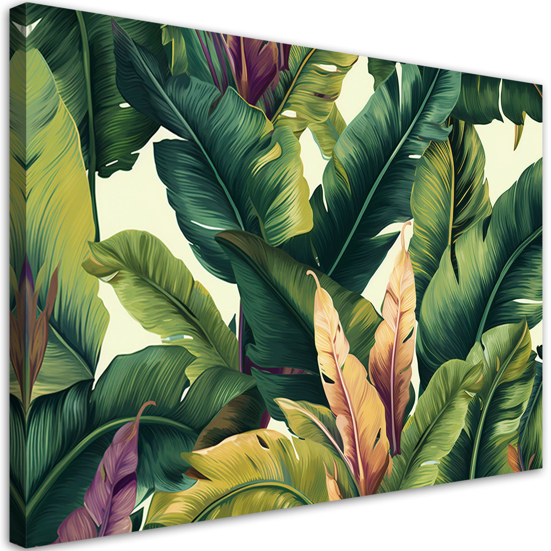 Feeby Obraz na płótnie, Kolorowe liście tropikalne 60x40cm
