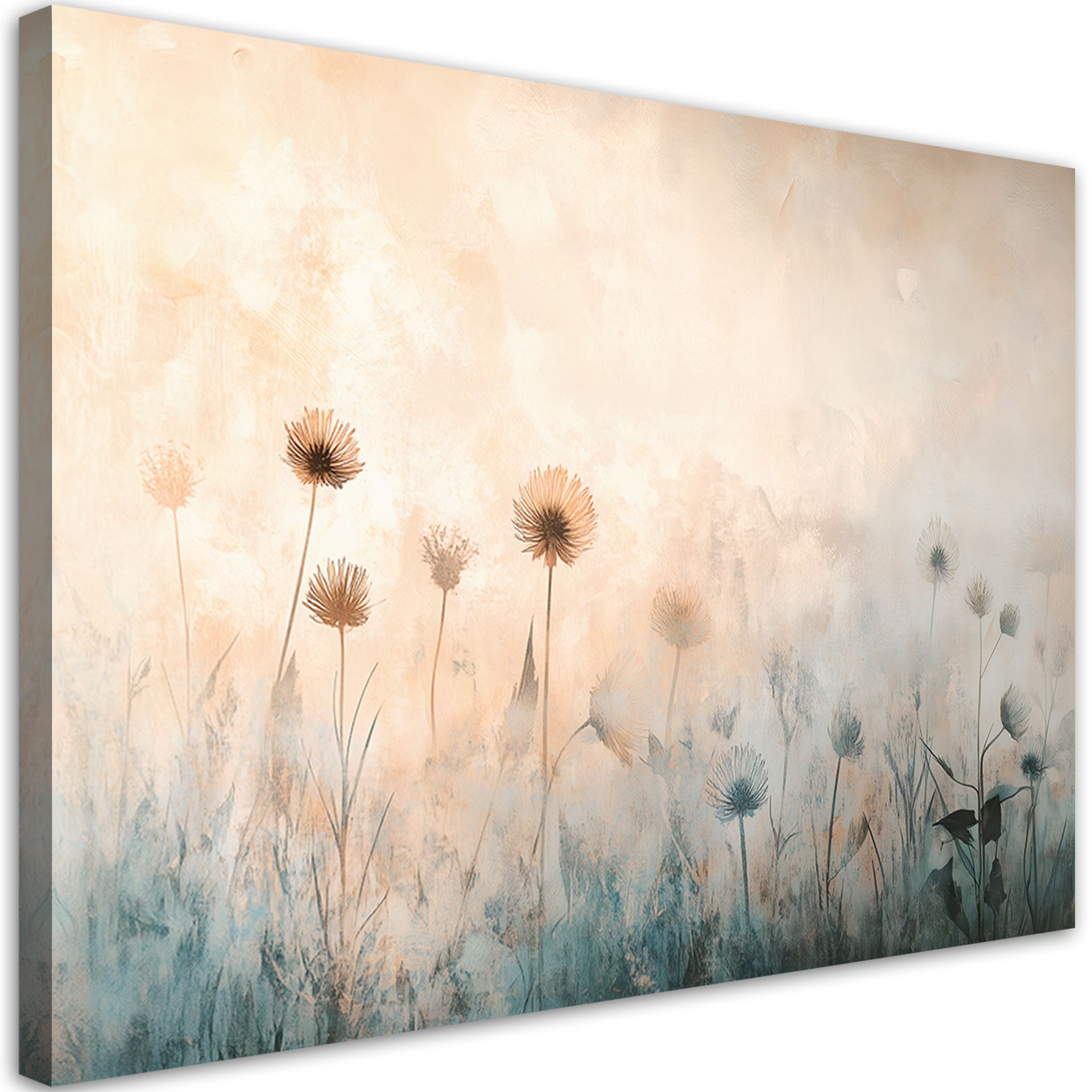 Feeby Obraz na płótnie, łąka dmuchawce 60x40cm