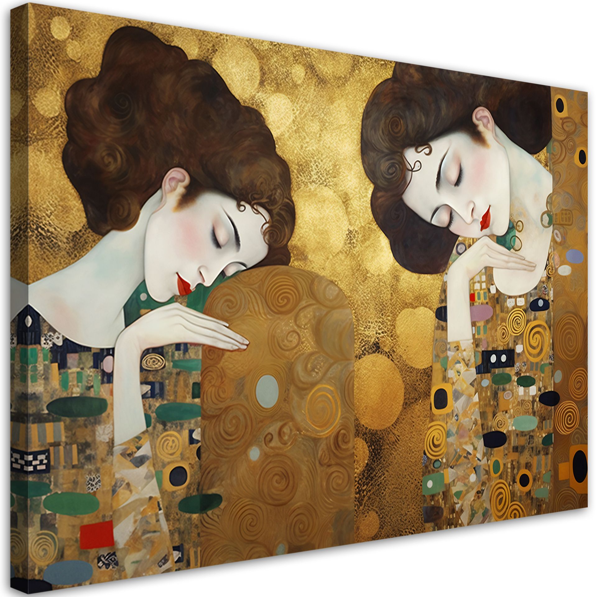 Feeby Obraz na płótnie, Portret kobiety w złocie - G. Klimt 100x70cm