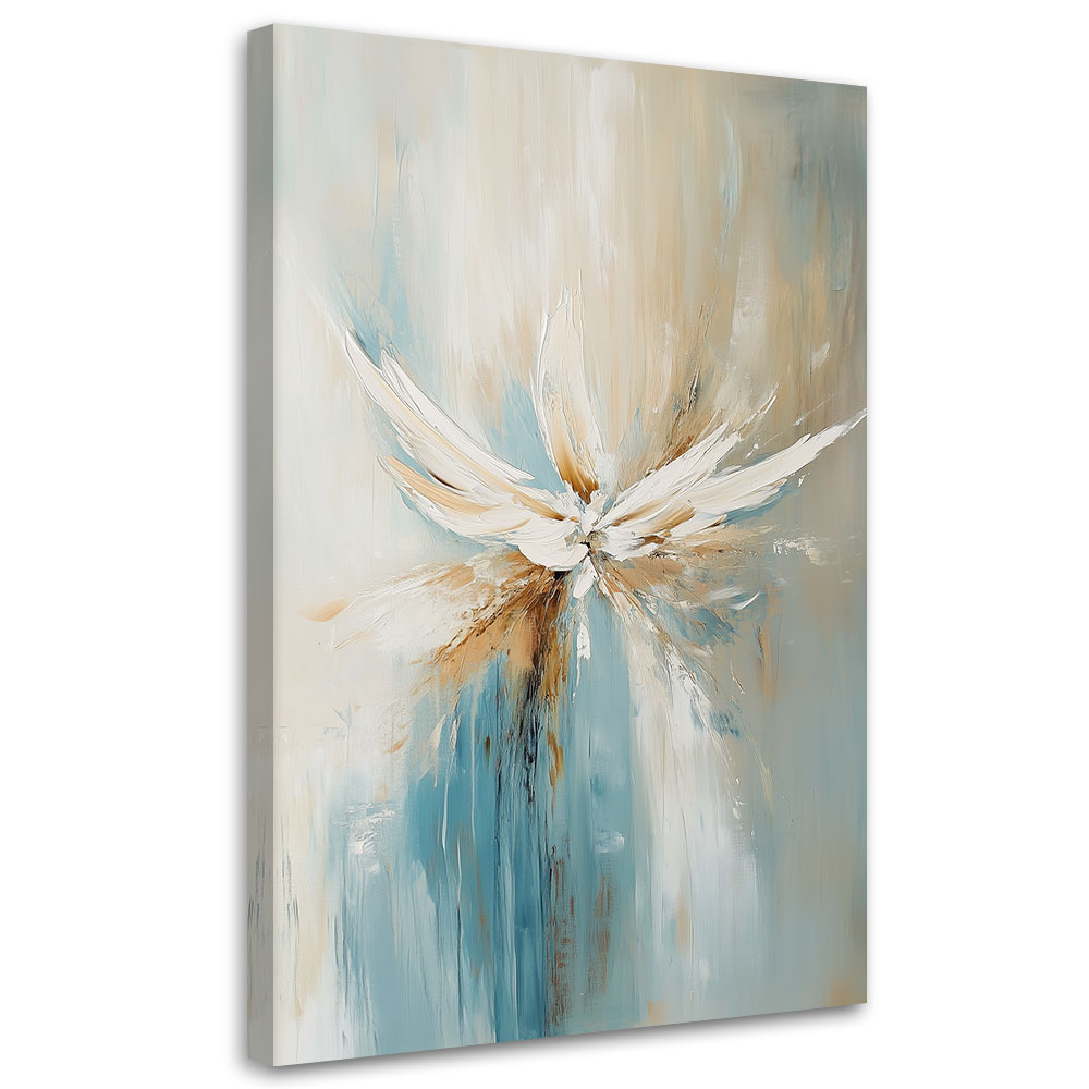 Feeby Obraz do salonu sypialni, Abstrakcja Beżowy Turkusowy 40x60cm
