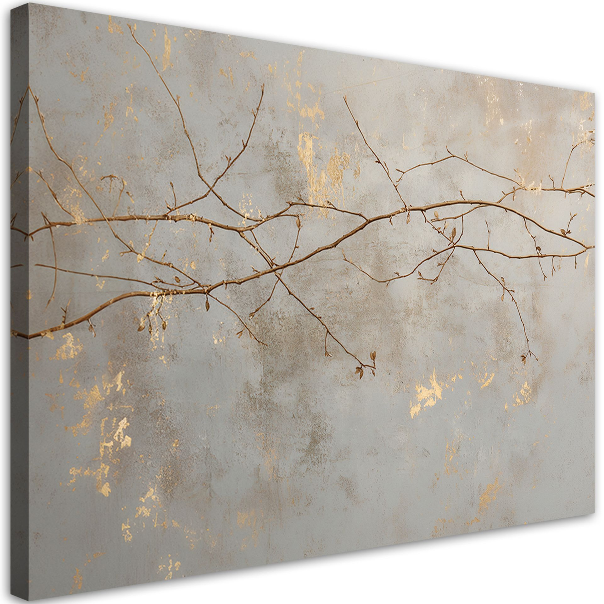 Feeby Obraz na płótnie, Liście gałęzie natura 90x60cm