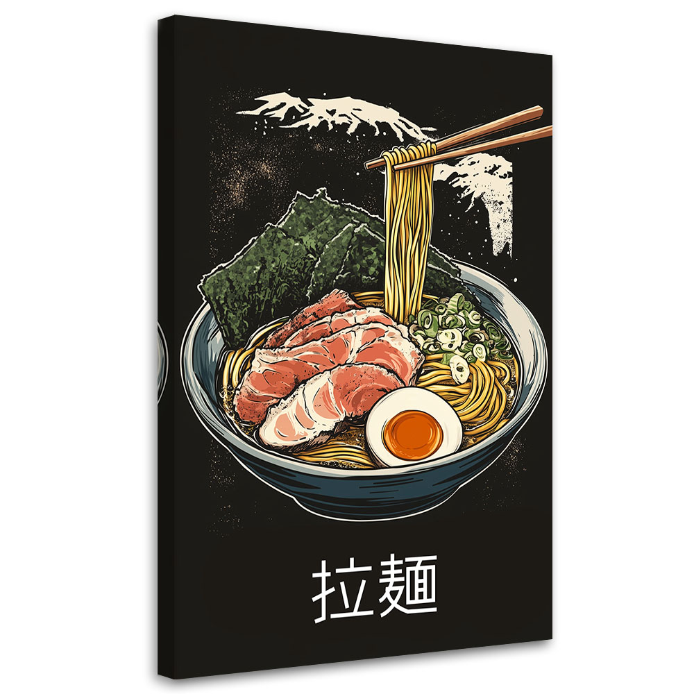 Feeby Obraz na płótnie, Ramen Jedzenie Japonia 40x60cm