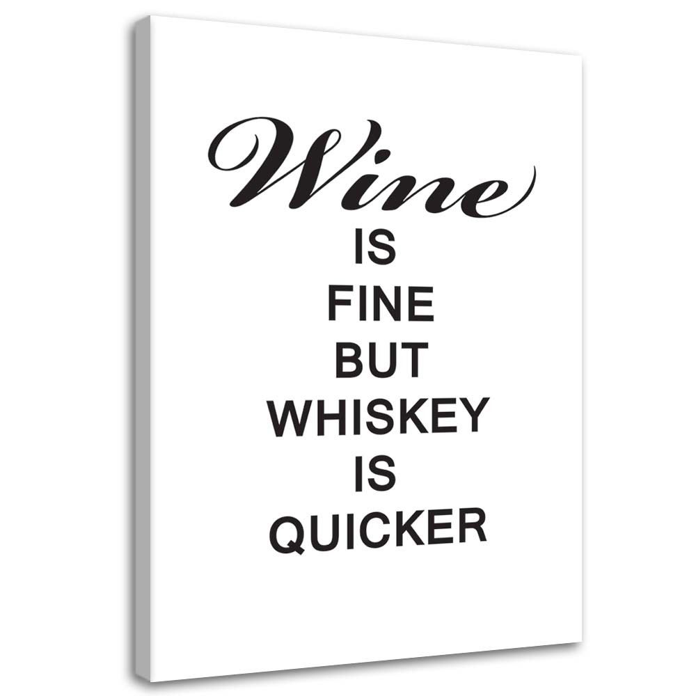 Feeby Obraz na płótnie, Wino i whiskey 40x60cm