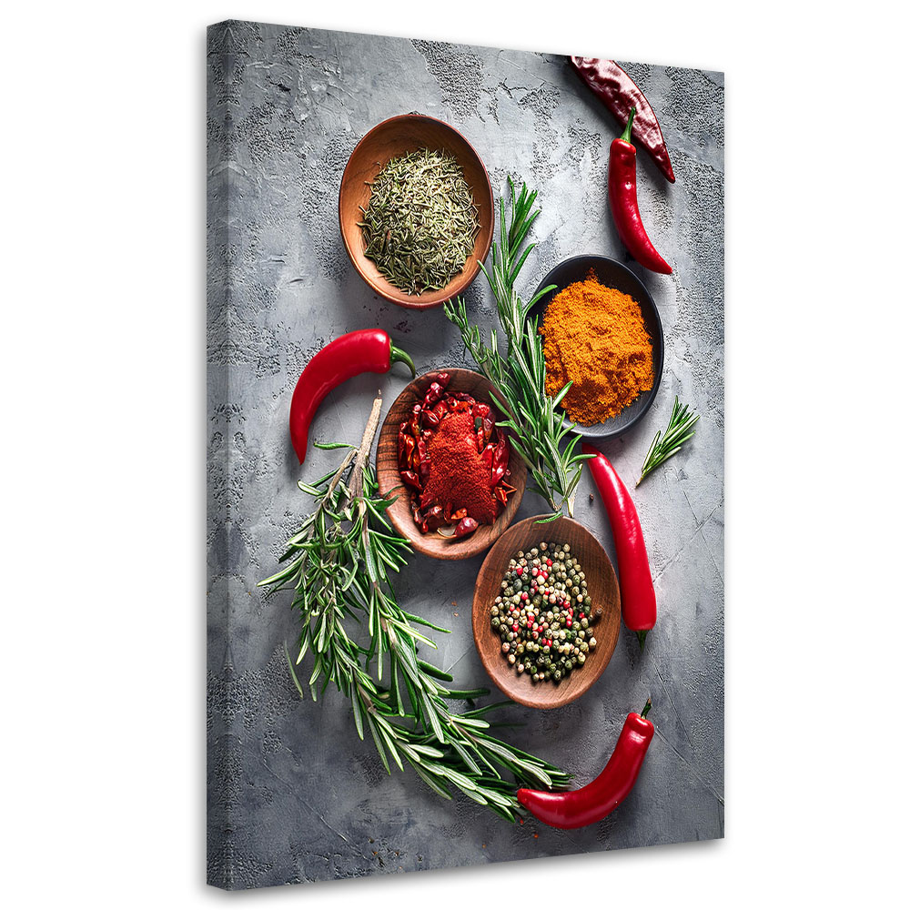 Feeby Obraz na płótnie, Przyprawy Martwa Natura 60x90cm