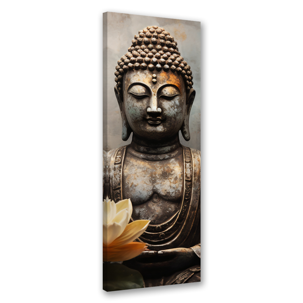 Feeby Obraz na płótnie, Medytujący Budda abstrakcja 40x120cm