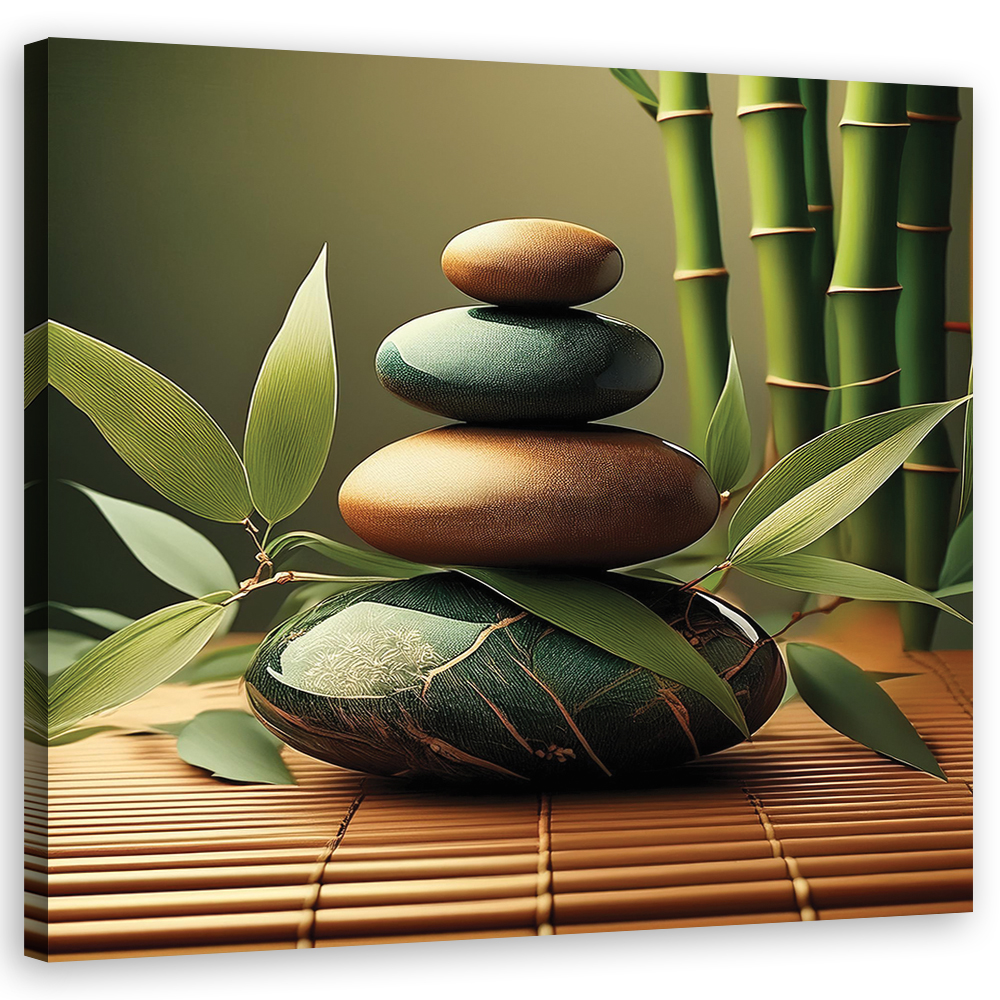 Feeby Obraz na płótnie, Kamienie Zen Spa 50x50cm