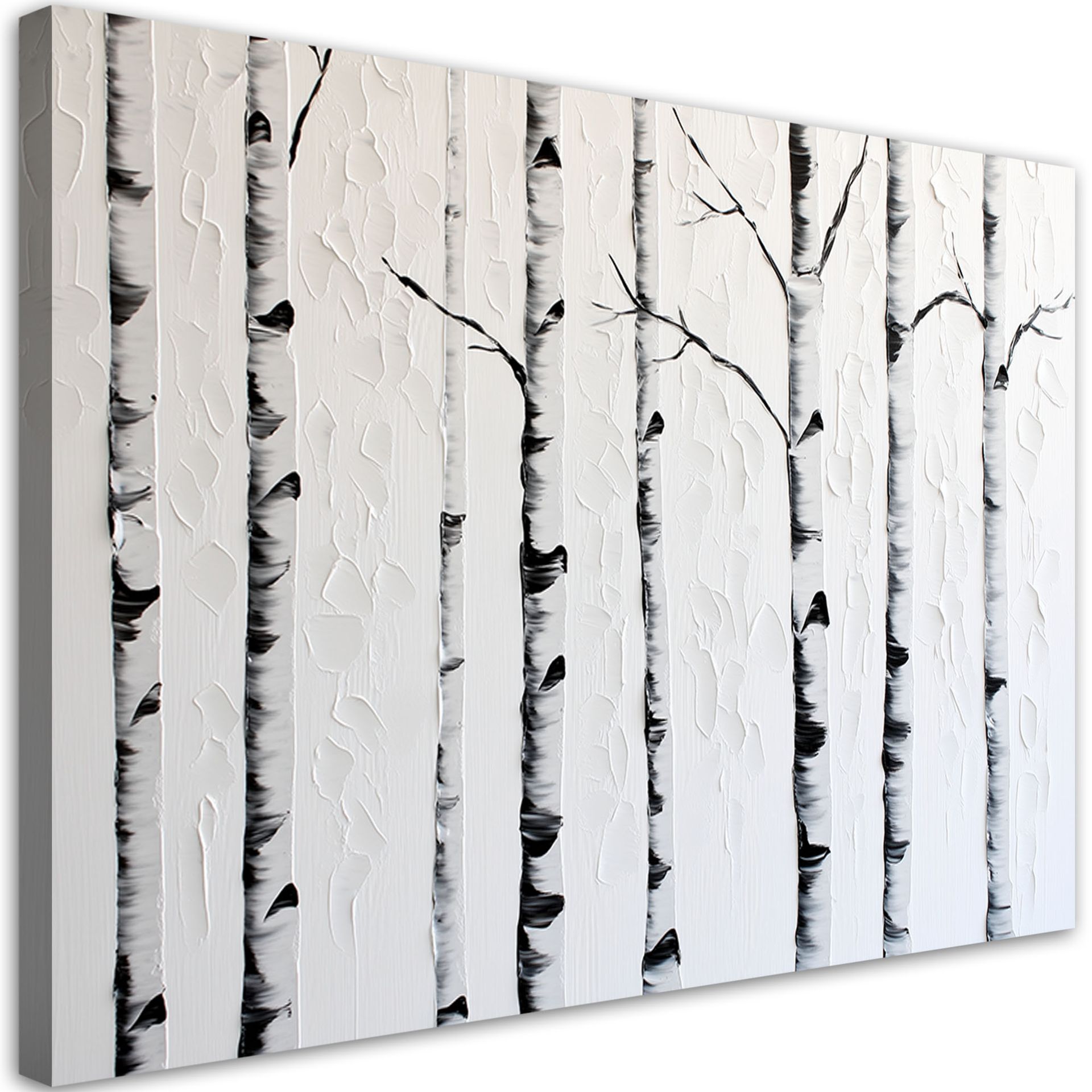 Feeby Obraz do salonu sypialni, Las brzozowy 120x80cm