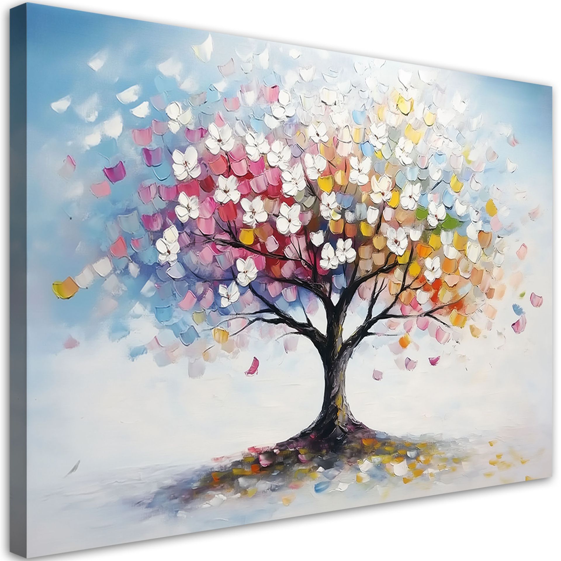 Feeby Obraz na płótnie, Kolorowe Drzewo Abstrakcja 100x70cm