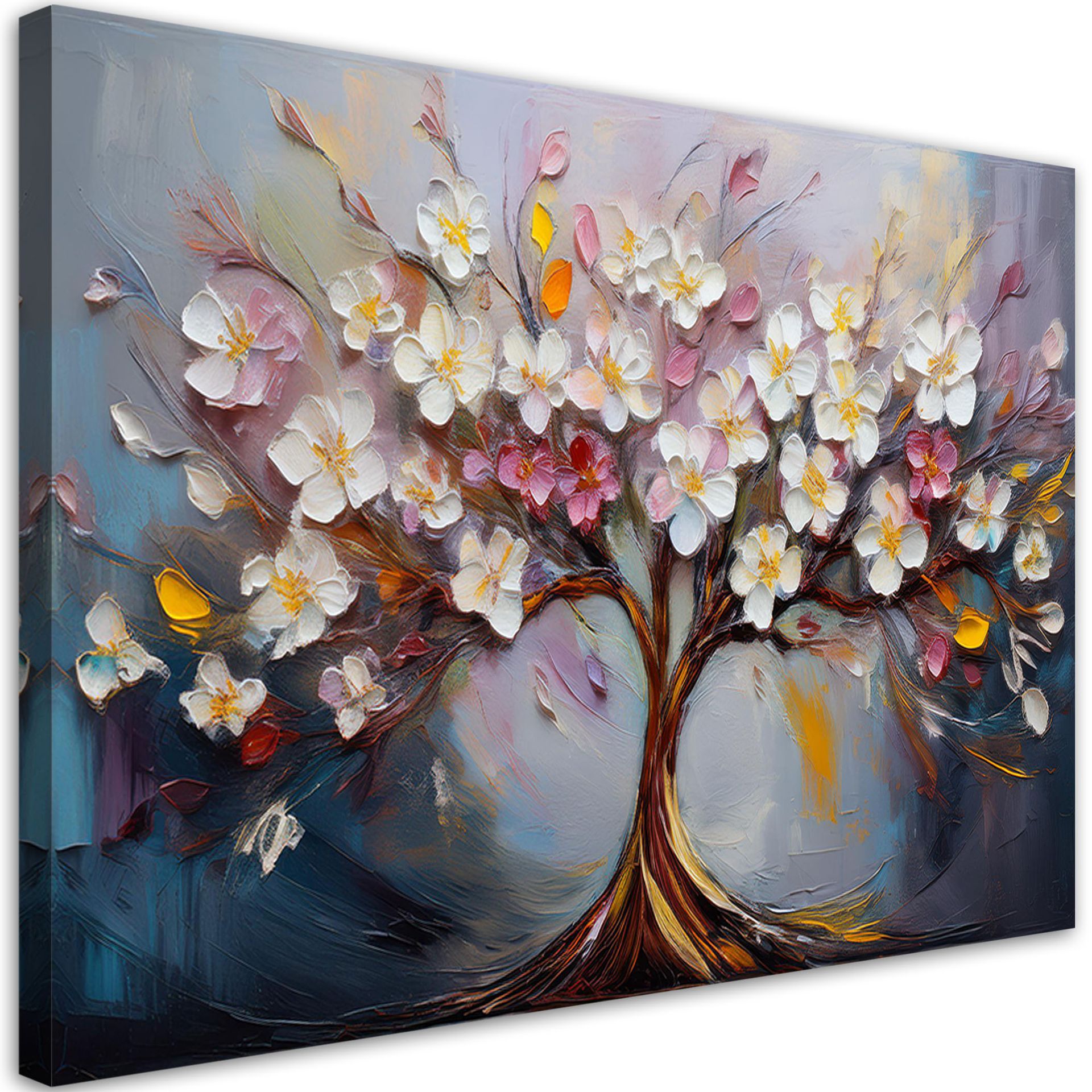 Feeby Obraz na płótnie, Kolorowe Drzewo życia Abstrakcja 100x70cm