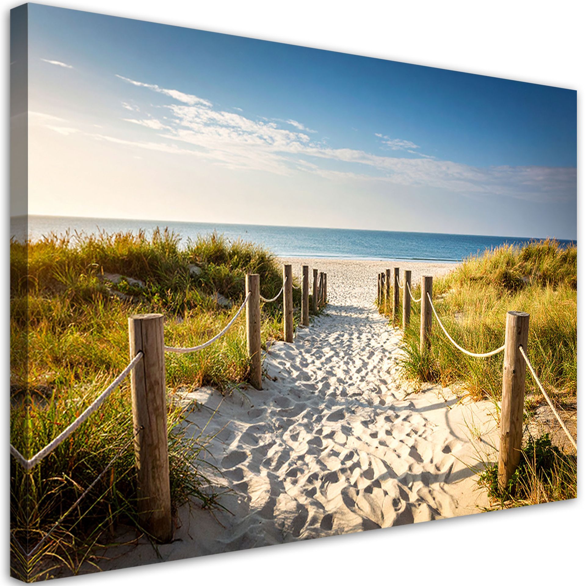 Feeby Obraz do salonu sypialni jadalni, Ścieżka na plażę Krajobraz morski 90x60cm