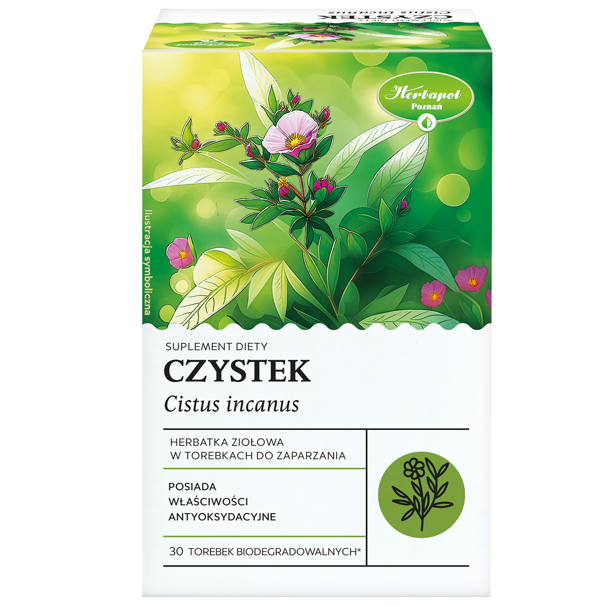 Herbapol Czystek, herbatka ziołowa, 30 saszetek
