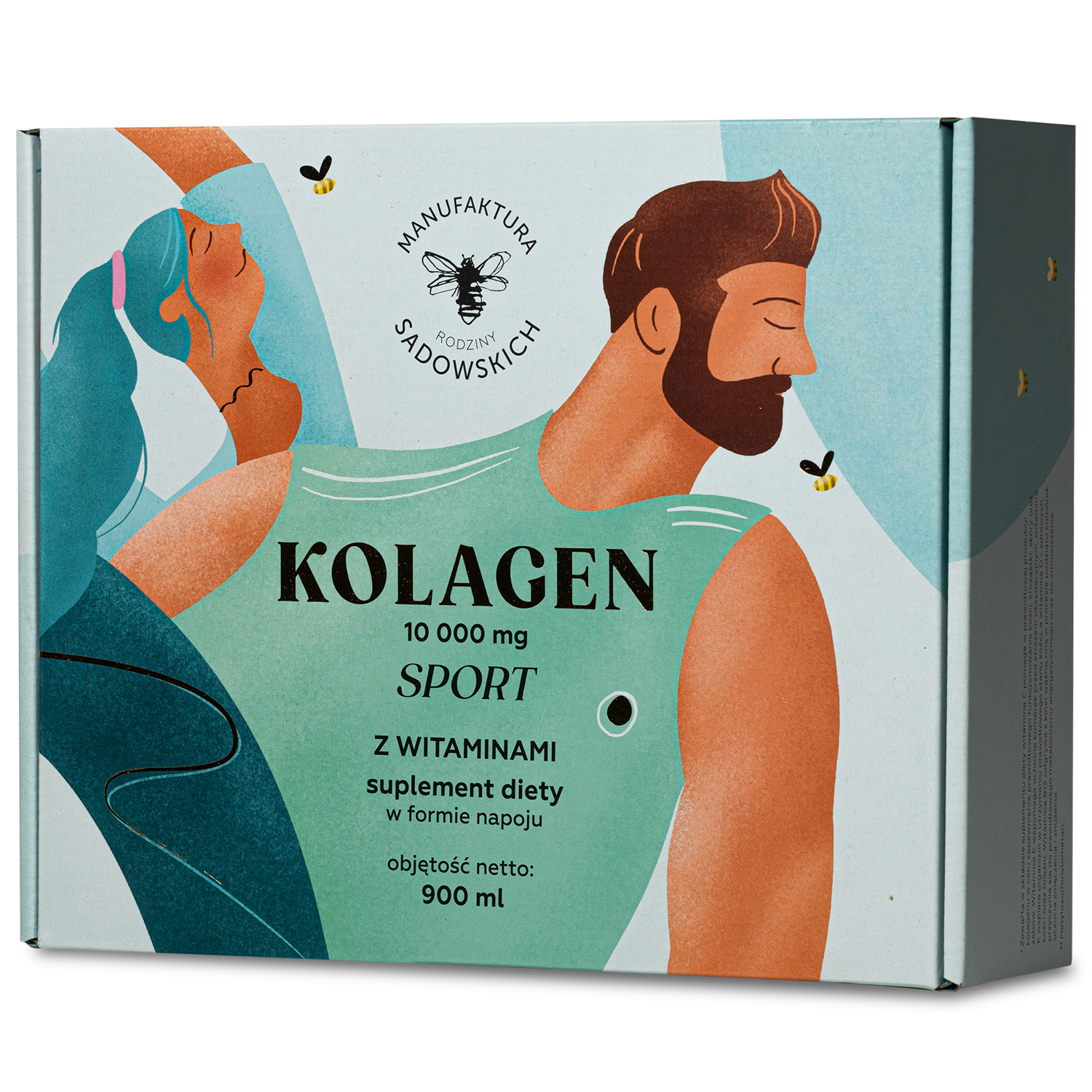 Manufaktura Rodziny Sadowskich Kolagen 10 000 mg Sport z witaminami, 30 x 30 ml