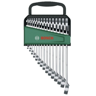 BOSCH Zestaw kluczy płasko-oczkowych 1600A02Z9E (15 elementów)